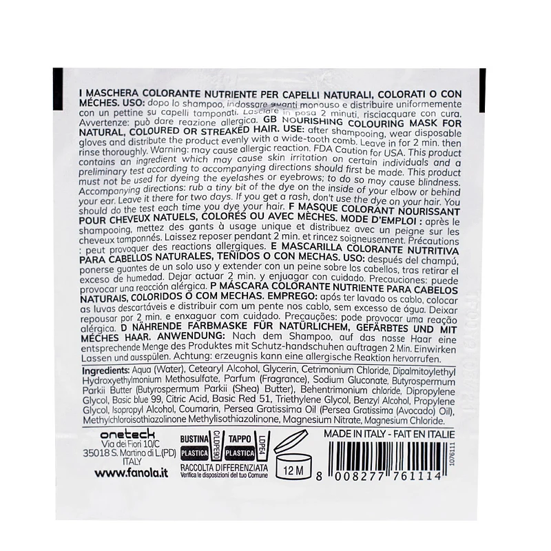 Fanola Color Mask Silky Purple 30ml - coloration semi-permanente