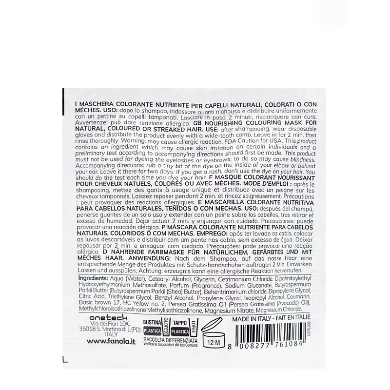 Fanola Color Mask Golden Aura 30ml - coloration semi-permanente