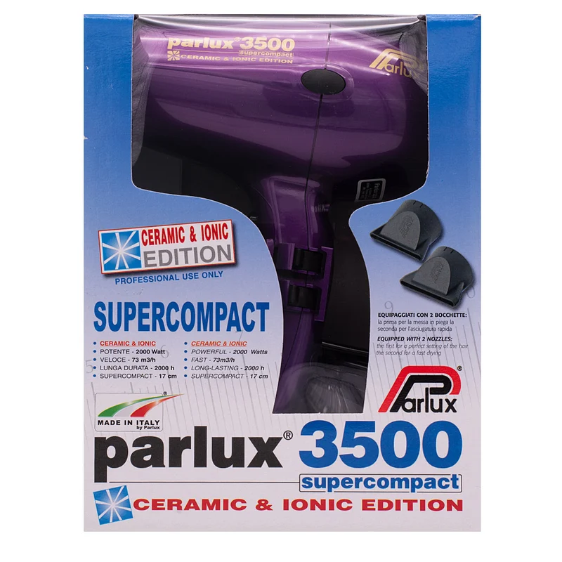 Parlux 3500 Supercompact Ceramic & Ionic Editon Violet - sèche-cheveux