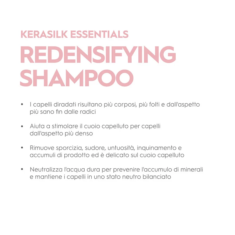 Kerasilk Essentials Redensifying Shampoo 250ml - shampooing densifiant