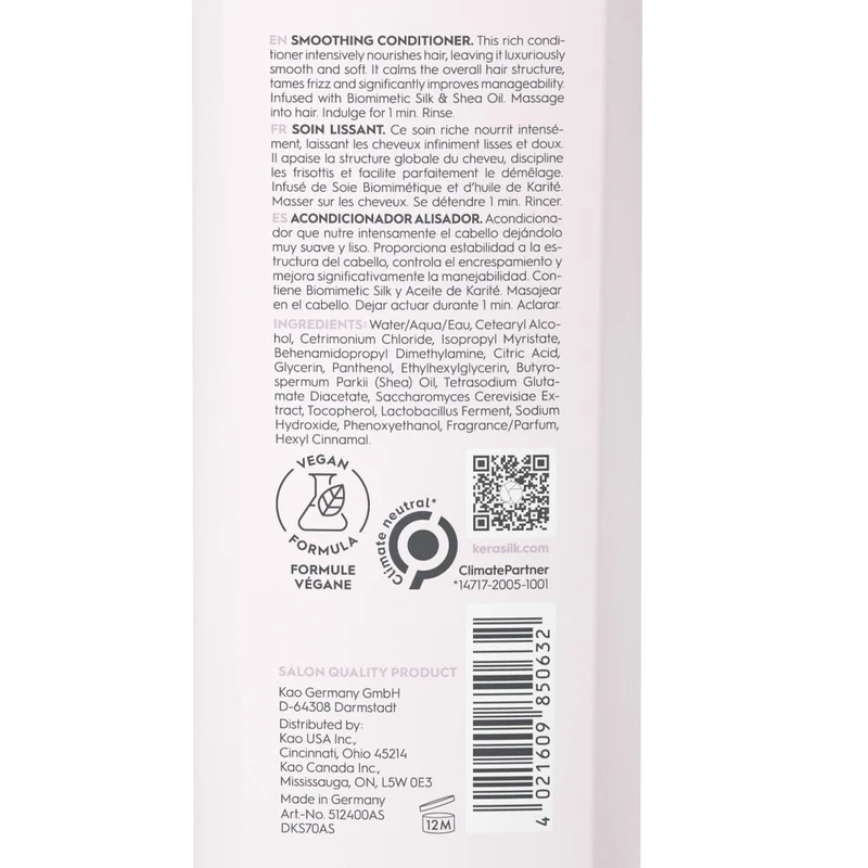 Kerasilk Essentials Smoothing Conditioner 200ml - après-shampooing anti-frisottis