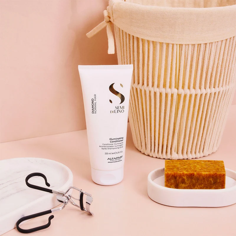 Alfaparf Milnao Semi Di Lino Diamond Illuminating Conditioner 200ml - après-shampooing illuminateur