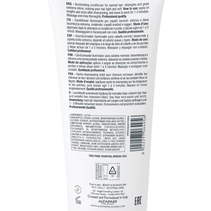 Alfaparf Milnao Semi Di Lino Diamond Illuminating Conditioner 200ml - après-shampooing illuminateur