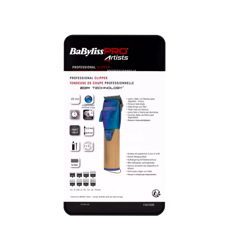 Babyliss Pro 4Artist Camaleontefx - Skeletonfx + Foilfx02 - tondeuse professionnelle en métal