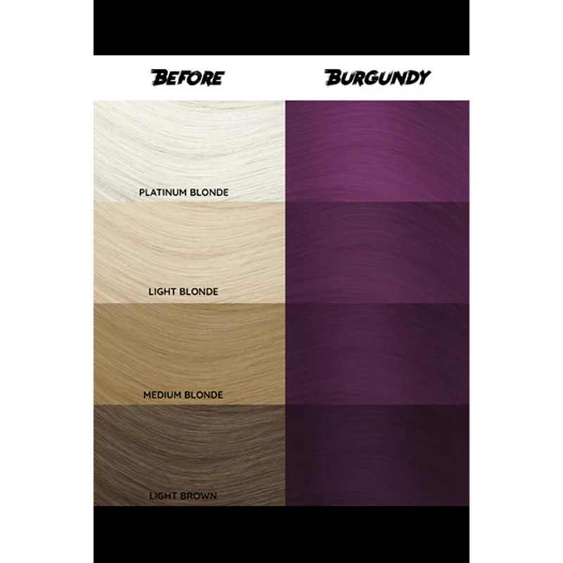Crazy Color Burgundy no 61, 100ml - crème colorante cheveux bordeaux