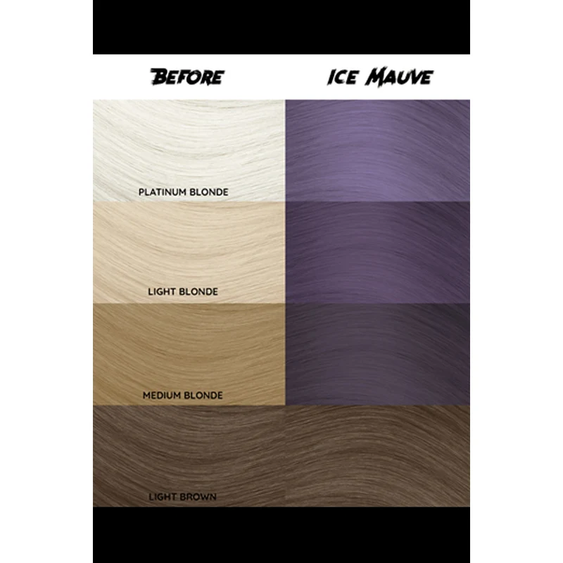 Crazy Color Ice Mauve n° 75, 100 ml - crème colorante cheveux mauve glacé