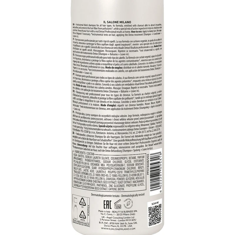 Alfaparf Milano Il Salone Detox Shampoo 500ml - shampooing purifiant tous types de cheveux