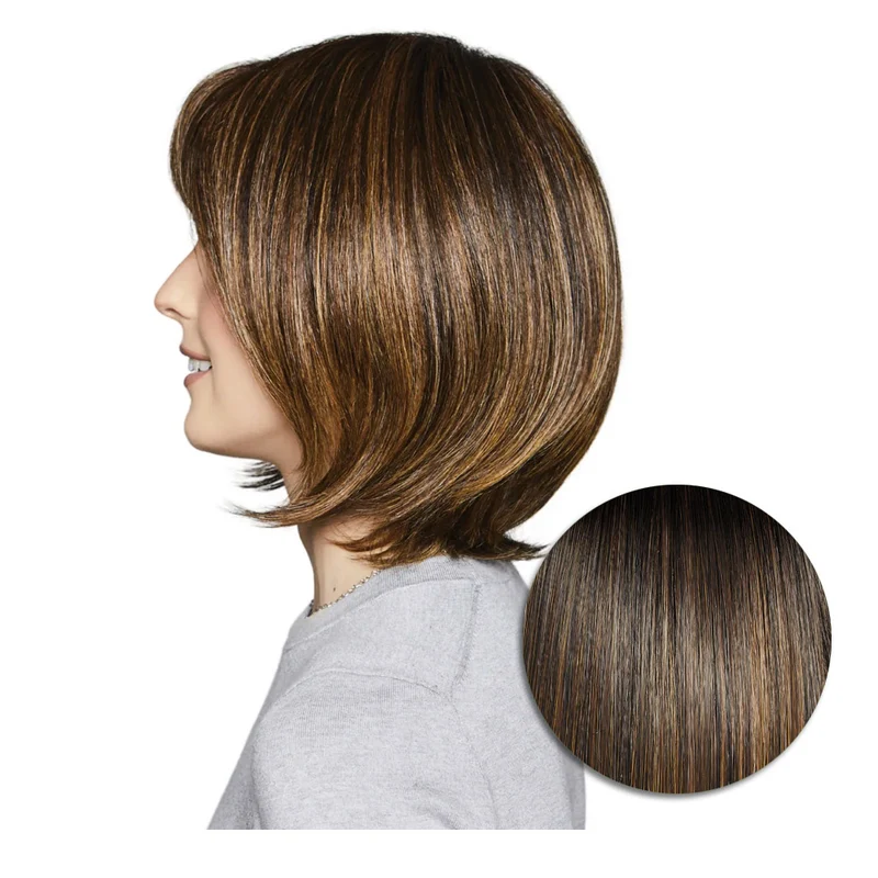 Hairdo Bouncy Bob RL8/29SS Marron Noisette Moyen - perruque coupe courte