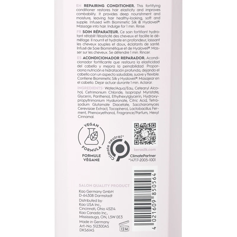 Kerasilk Essentials Repairing Conditioner 200ml - après-shampooing fortifiant