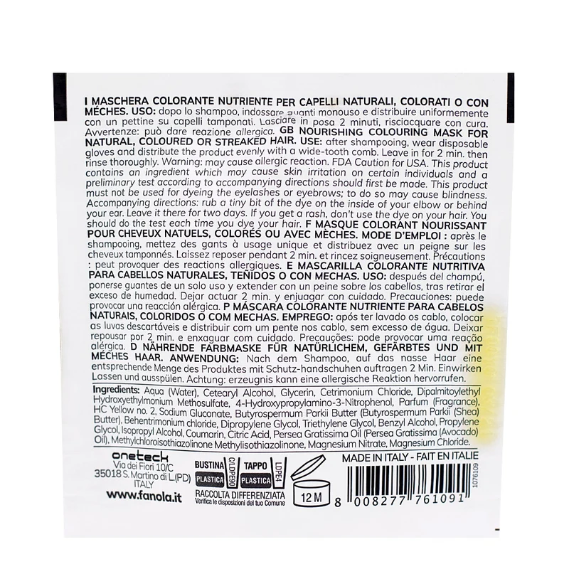 Fanola Color Mask Copper Flow 30ml - coloration semi-permanente