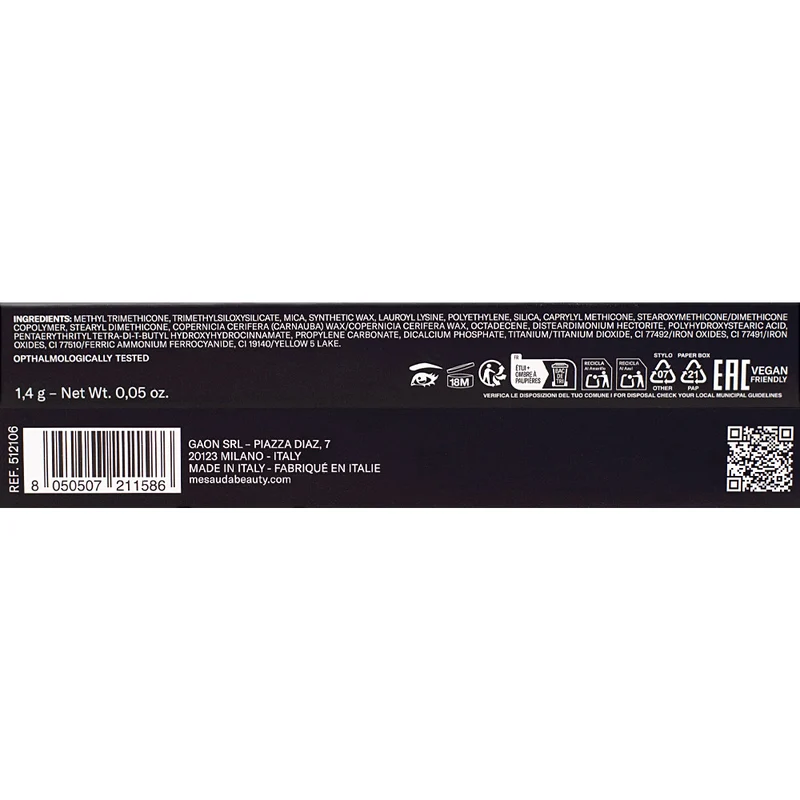 Mesauda Beauty Drawmatic Shadow 106 Rich 1.4gr - ombre à paupières stylo multi-usage
