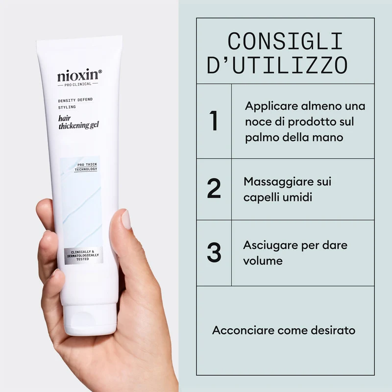 Nioxin Hair Thickening Gel 140ml - gel volumateur