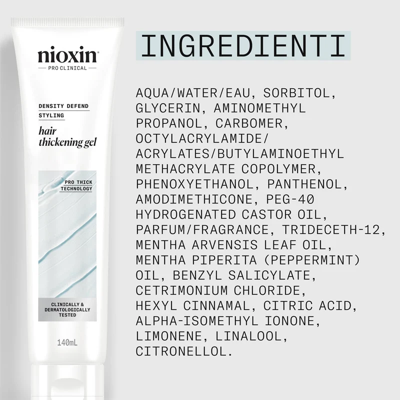 Nioxin Hair Thickening Gel 140ml - gel volumateur