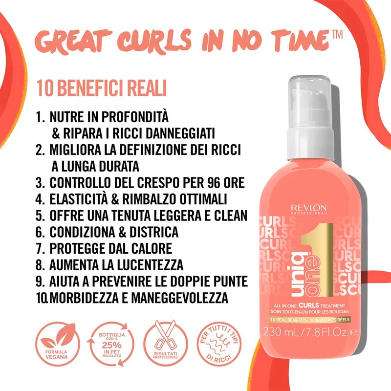 Revlon Uniq One All In One Curls Treatment 230ml - traitement cheveux bouclés et ondulés