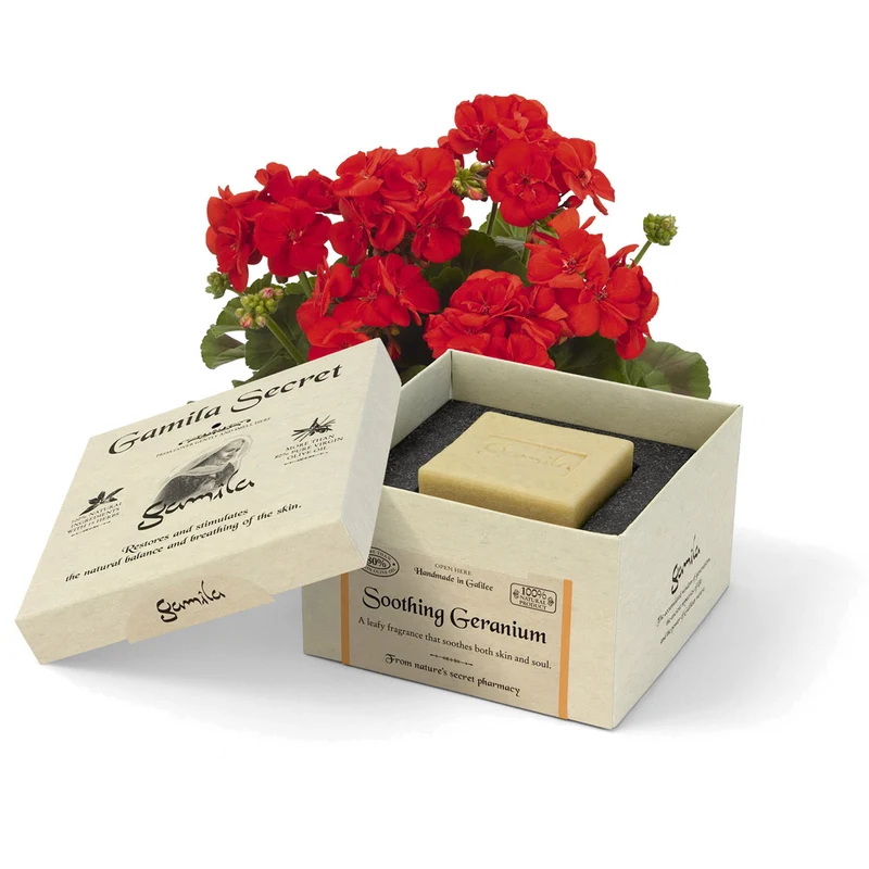 Gamila Secret Geranium Soap 115gr - savon visage peau mixte