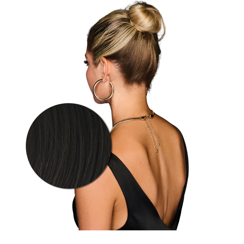 Hairdo Queue de cheval ondulée à Clip R4 Marron Foncé 69cm - queue de cheval ondulée