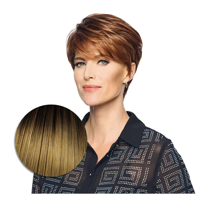 Hairdo Polished Pixie Perruque Blond Chaud - perruque coupe courte