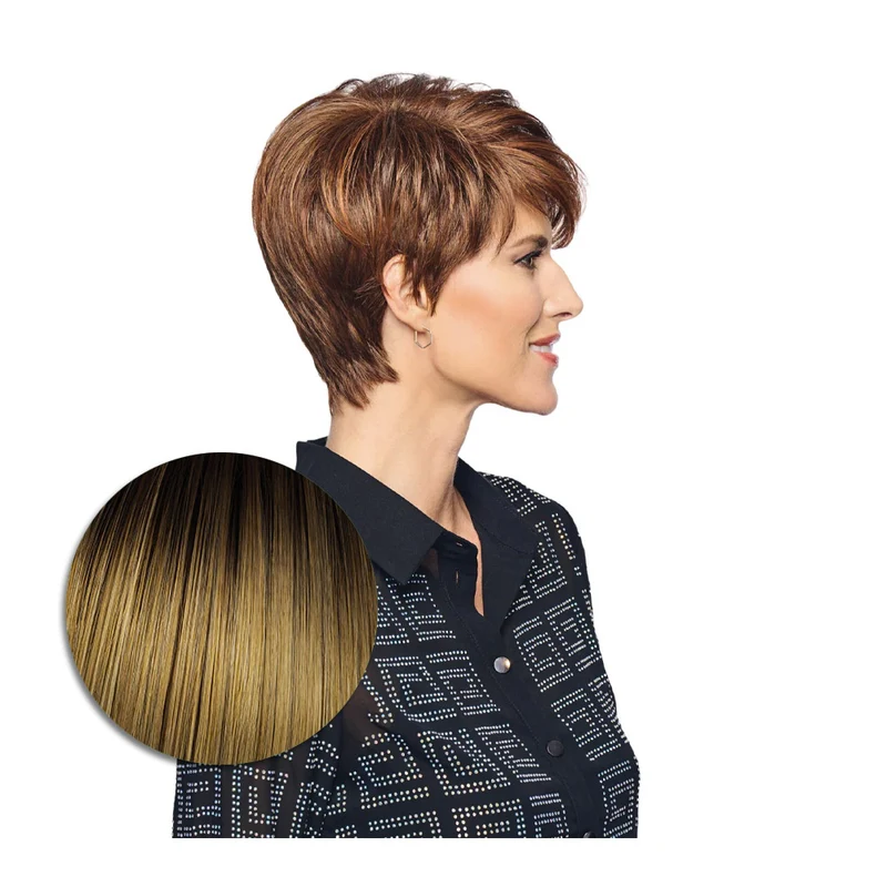 Hairdo Polished Pixie Perruque Blond Chaud - perruque coupe courte