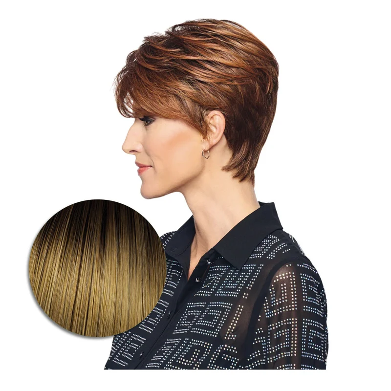 Hairdo Polished Pixie Perruque Blond Chaud - perruque coupe courte