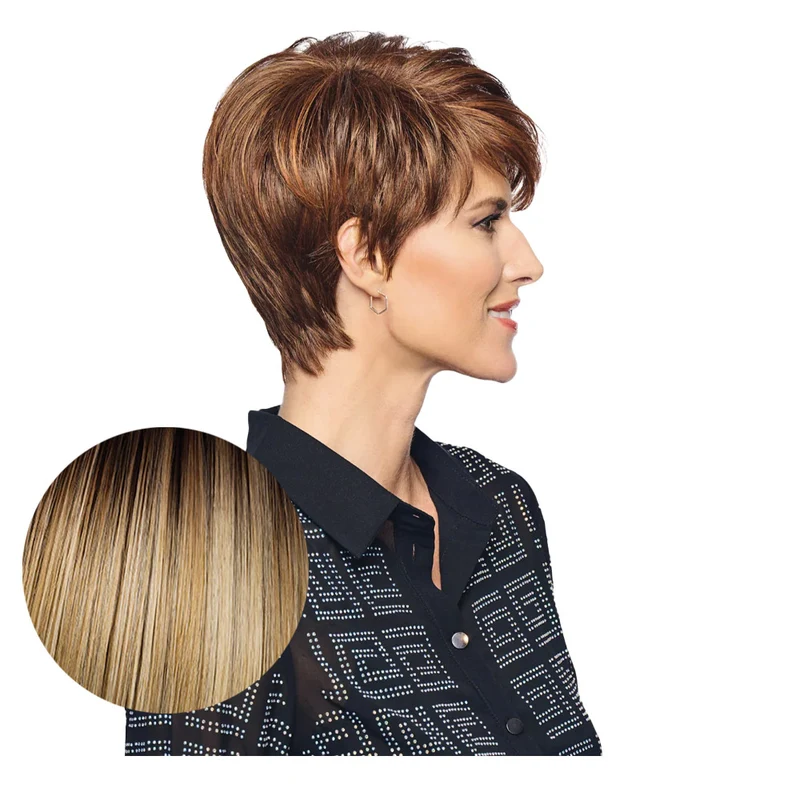 Hairdo Polished Pixie Perruque Blond Clair - perruque coupe courte