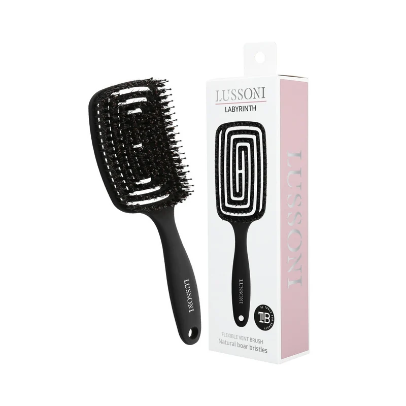 Lussoni Haircare Brush Labyrinth Large Natural - brosse démêlante