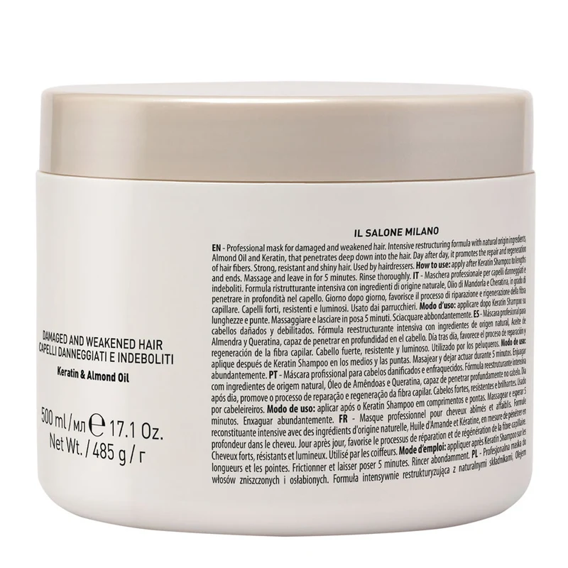 Il Salone Milano Keratin Mask 500ml - masque pour cheveux abîmés et fragilisés