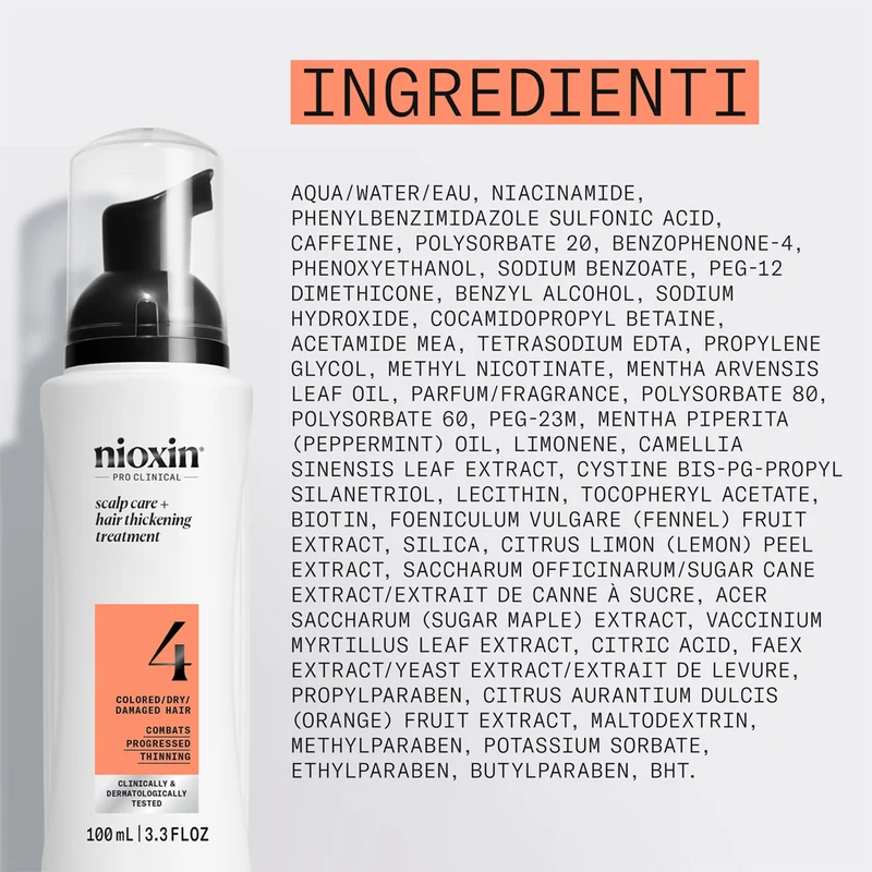 Nioxin Système 4 Scalp + Hair Thickening Serum Treatment 100ml - sérum anti-amincissement