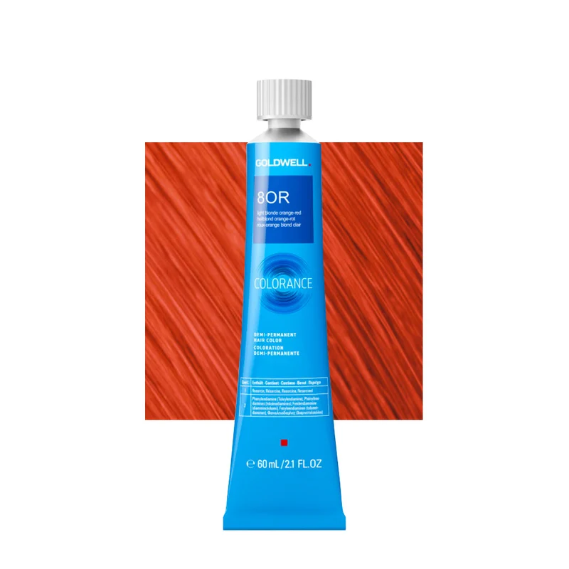 8OR Blond clair orange rouge Goldwell Colorance Warm reds tb 60ml
