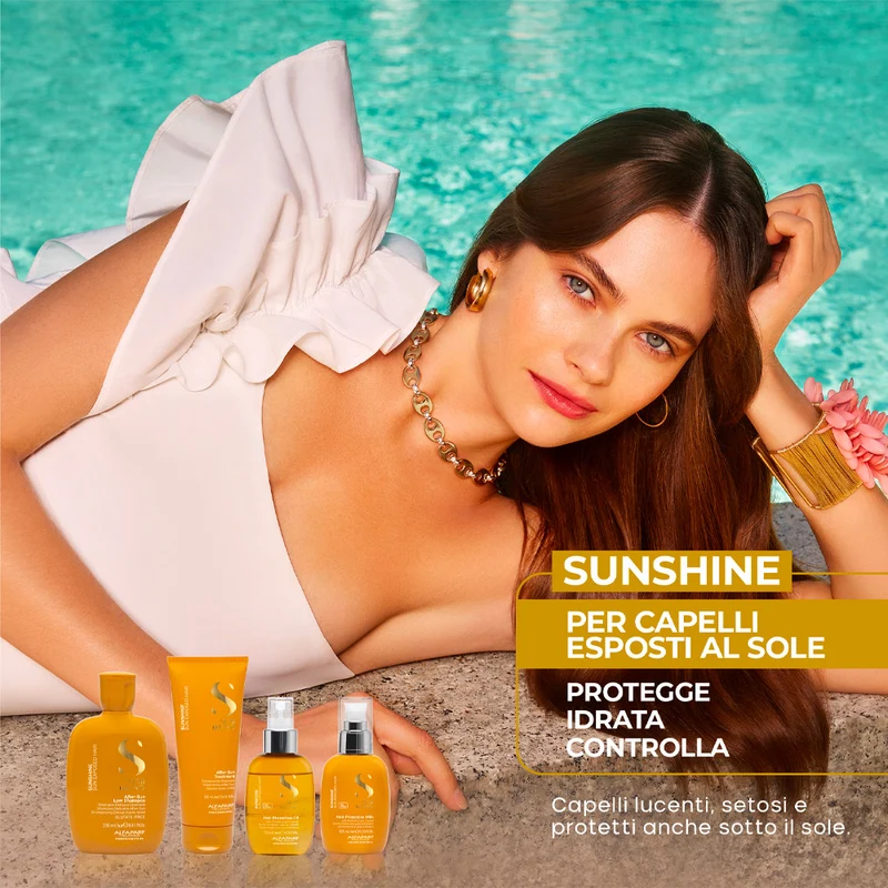 Alfaparf Milano Semi di Lino Sunshine After Sun Low Shampoo 250ml - shampooing doux après-soleil