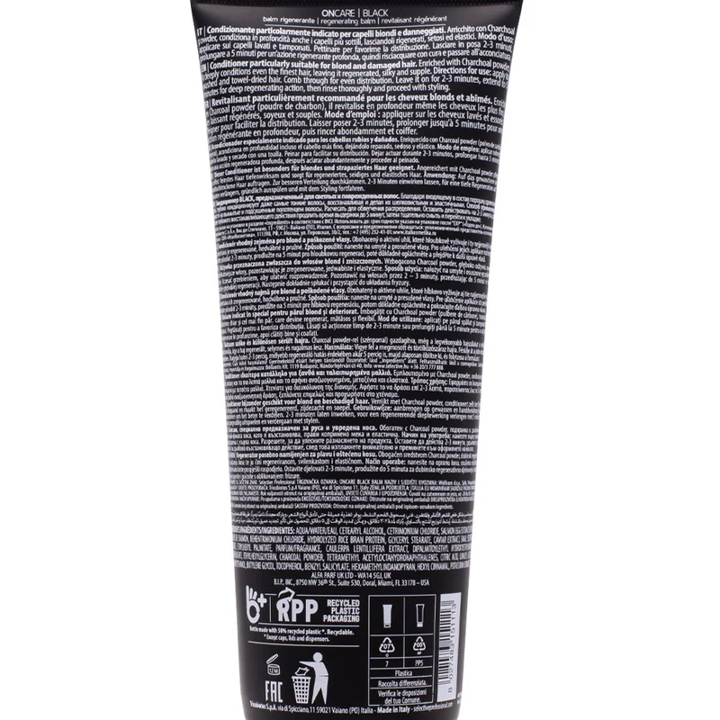 Selective Professional On Care Black Balm 250ml - après-shampoing régénérant pour cheveux blonds