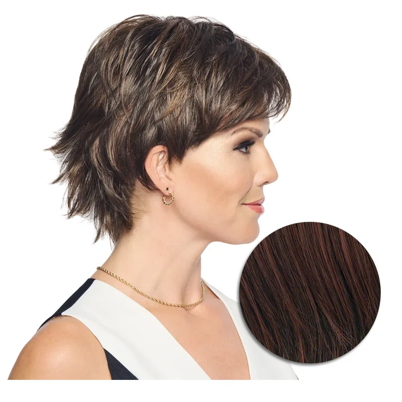 Hairdo City Chic Perruque Marron Cerise - perruque coupe courte