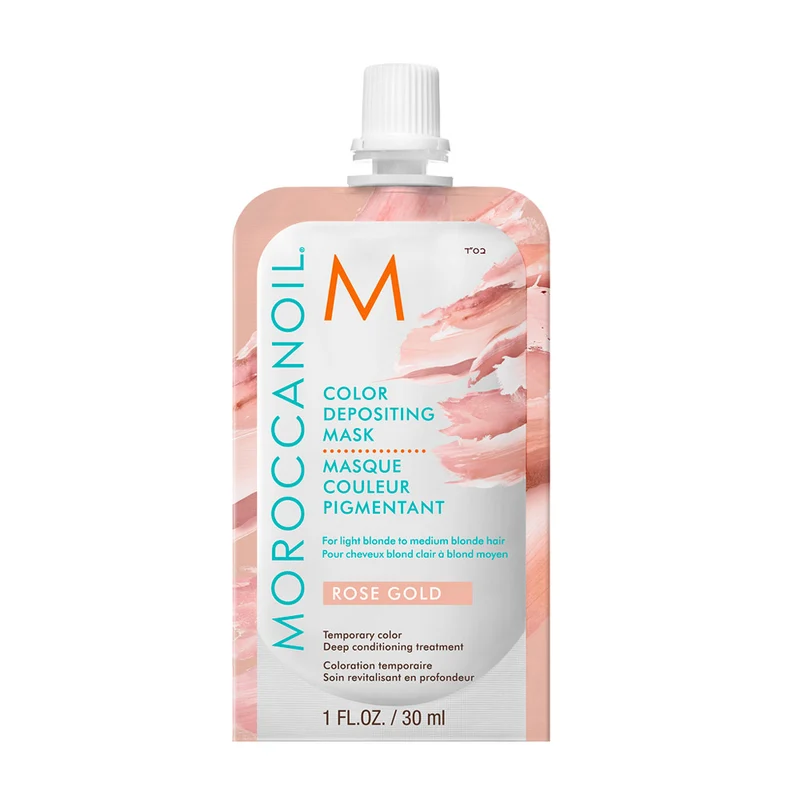 Moroccanoil Color Deposit Mask Rose Gold 30ml - Masque Coloré Or Rose