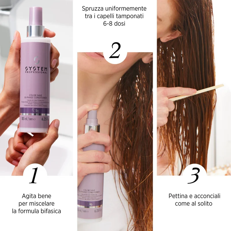 System Professional Color Save Bi - Phase Conditioner C5b, 185ml - apres-shampooing en spray cheveux colorés