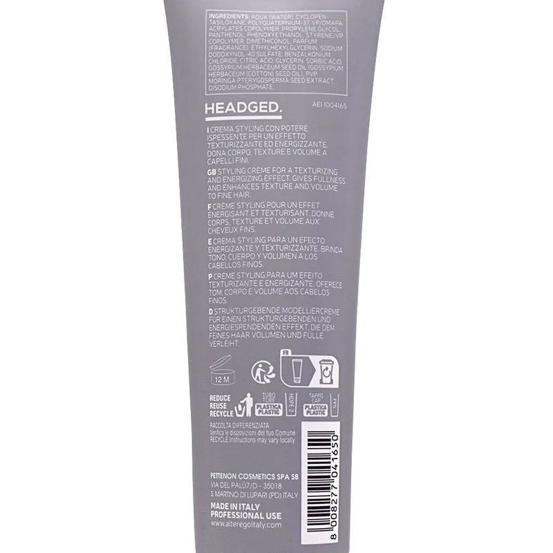 Alterego Styling Headged Crème de modelage 150ml