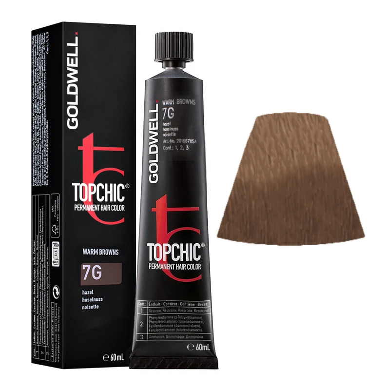 Goldwell Topchic Tube 7G Noisette 60ml - coloration permanente en tube