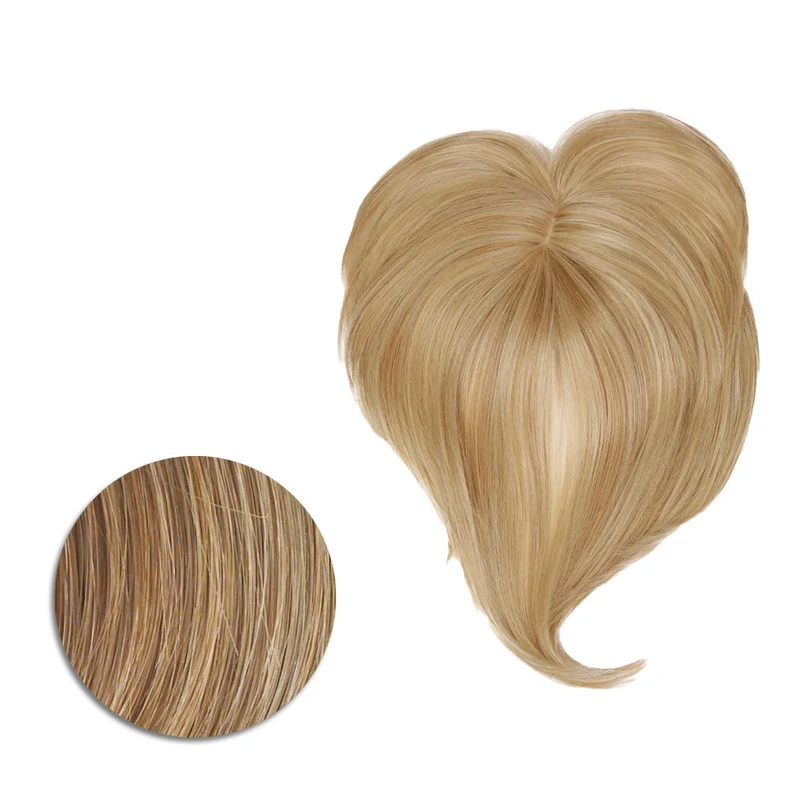 Hairdo Topper Top It Off R14/25 Blond Chaud - toupet avec clips amovibles