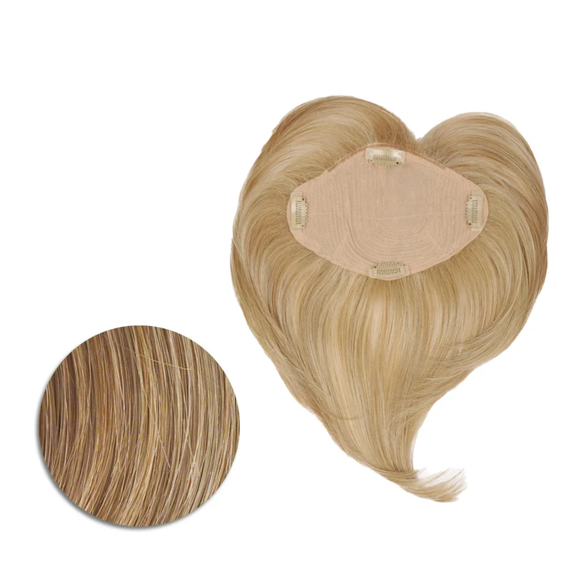 Hairdo Topper Top It Off R14/25 Blond Chaud - toupet avec clips amovibles