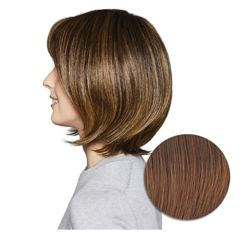 Hairdo Bouncy Bob Perruque Marron Moyen Rubis - perruque coupe courte