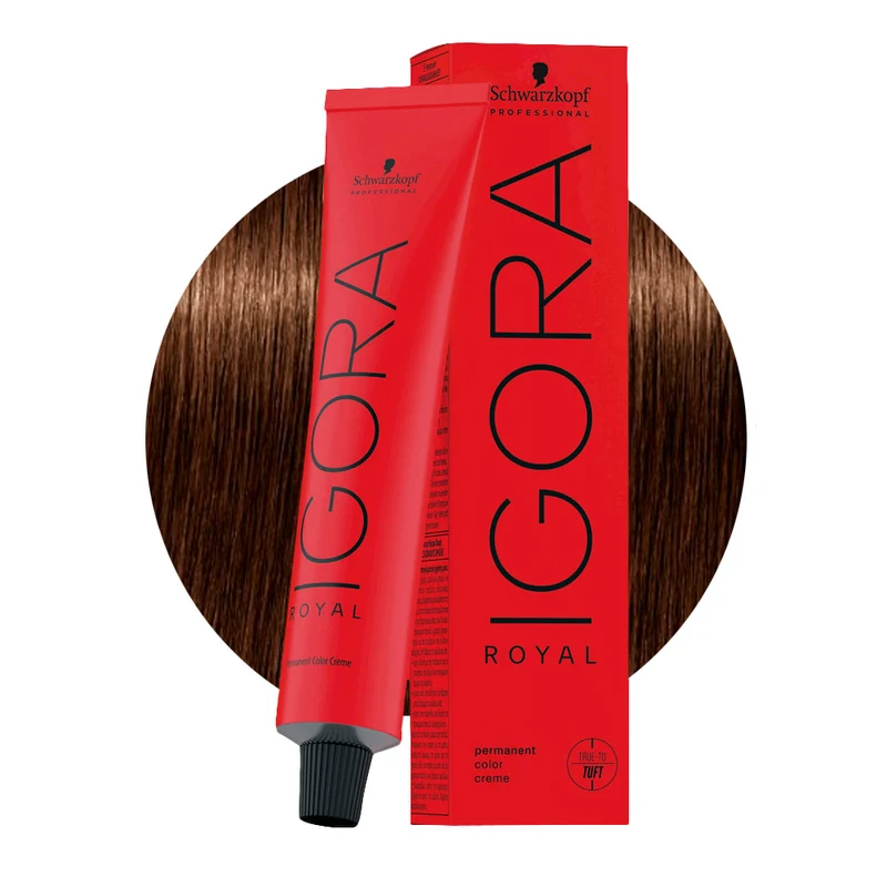 Schwarzkopf Igora Royal 5-57 Marron Clair Doré Cuivre 60ml - coloration permanente