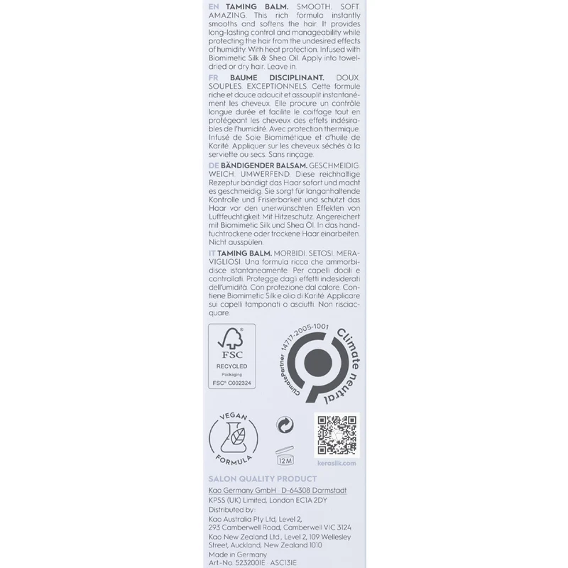 Kerasilk Specialists Taming Balm 75ml - spray sans rinçage anti-humidité
