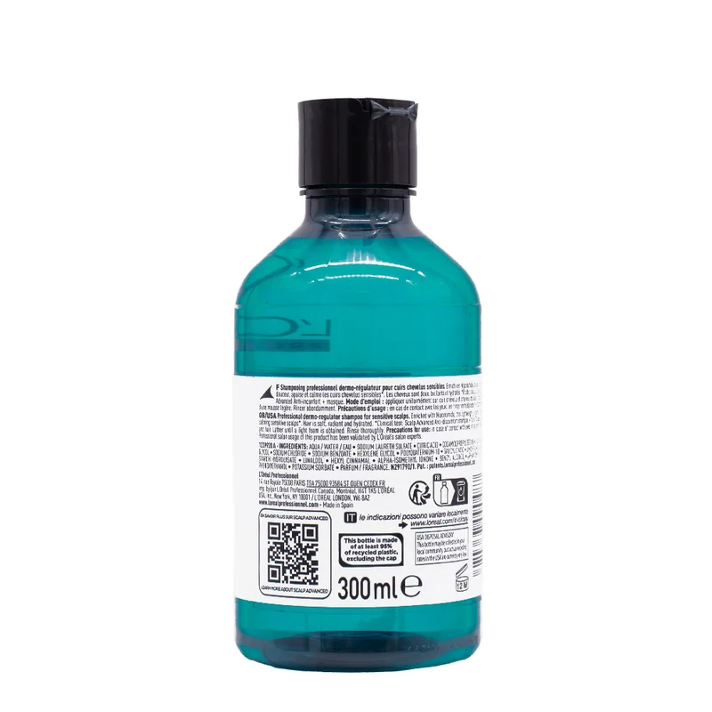 L'Oreal Professionnel Paris Scalp Advanced Anti-Discomfort Shampoo 300ml - shampooing apaisant